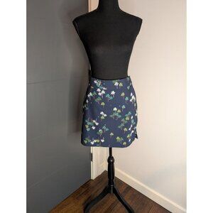 Izod Golf Navy Palm Tree Print Skort - 6